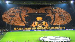 Auf den Spuren des verlorenen Henkelpotts  Borussia Dortmund vs Malaga 32  090413  BVB Choreo [upl. by Assillim]