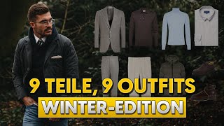 9 Kleidungsstücke 9 Outfits Old Money Style im Winter  Stylingtipps für Männer [upl. by Rosemari]