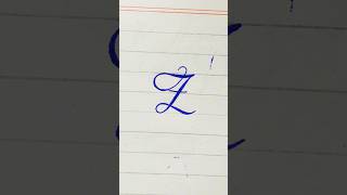 How to write Z in Cursive Writing  az cursive handwriting shorts cursivehandwriting [upl. by Arim944]