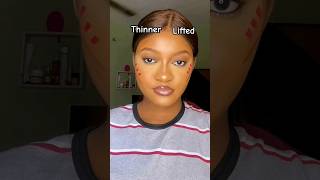 Thinner Vs Lifted Face Contouring juliettaf contouringhack contourtutorial makeuphacks beauty [upl. by Ennahgiel]