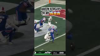 AARON RODGERS OMG 😱 nfl aaronrodgers hailmary jets touchdown cantmiss [upl. by Carol]