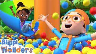 Blippi amp Meekahs Ultimate Playground  Blippi Wonders Educational Cartoons for Kids [upl. by Onirotciv]