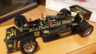 118 Ayrton Senna 1985 Portugal GP 1st Win NEW Minichamps Release  Lotus 97T  F1 Diecast Review [upl. by Wendel]