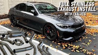 The Loudest M340i Exhaust w Install  Sound Clips  EHOONS G20 Build Ep 5 [upl. by Enelyar]