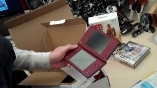 DSi XL unboxing and size comparison [upl. by Ruhtracm527]