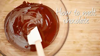 How to melt chocolate [upl. by Ehcropal]