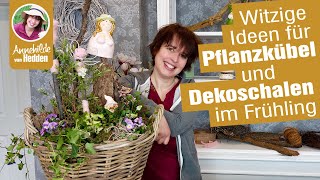 Wie Blumenkübel Balkonkästen und Pflanzschalen lange halten Frühlingsdeko  witzige DIY Ideen [upl. by Ynittirb]