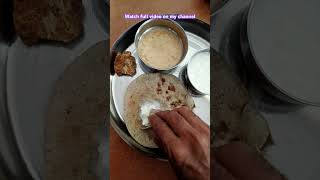 Bajre ki roti with kachari ki chatni shorts trending trendingshorts ytshorts youtubeshortsfood [upl. by Pufahl455]