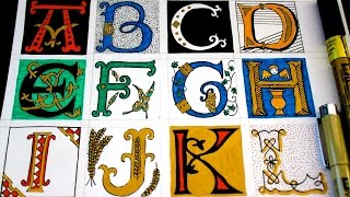 How to Draw Illuminated Letters [upl. by Siouxie629]