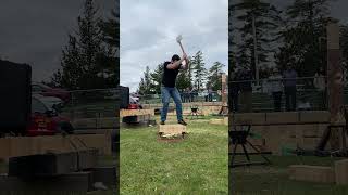 First Underhand of the Season  NH Farm amp Forestry Expo 2024  Timbersports lumberjack chopping [upl. by Eldora609]