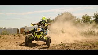 CanAm DS 450 XMX on MX quad track Slovenske Pravno [upl. by Akcirret]