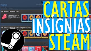 COMO CRIAR INSÍGNIAS na STEAM UPANDO O NÍVEL do PERFIL STEAM com CARTAS na STEAM WINTER SALE [upl. by Chev]