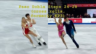 Skate Canada  top 6 Paso Doble pattern step scores [upl. by Lecirg]