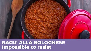 How to prepare RAGU ALLA BOLOGNESE  Traditional Italian recipe [upl. by Ahsead484]