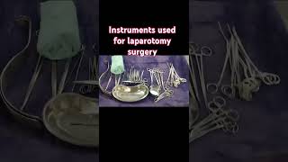 Instruments for laparotomy nursinglife surgicalinstruments viralvideoytshorts medicalstudent [upl. by Sabra]