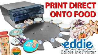 EDDIE  worlds only EDIBLE INK desktop printer [upl. by Nalad885]