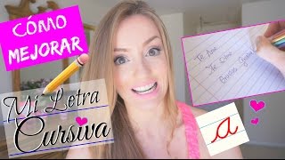 COMO MEJORAR MI LETRA CURSIVA  TIPS DE ESTUDIO BackToSchool  Katie Angel [upl. by Eldon]