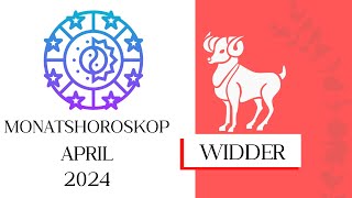 ♈ Monatshoroskop  Widder  April 2024 [upl. by Ynnel600]