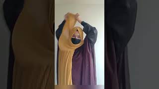 layered pleated hijab tutorial within one minute hijabihijab tutorial [upl. by Niram]