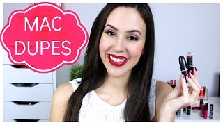 Mac Lipstick Drugstore Dupes  Lip Swatches [upl. by Viviana]