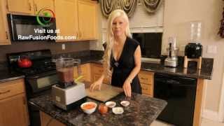 Raw Food Recipes Spicy Flax Crackers [upl. by Parsifal532]