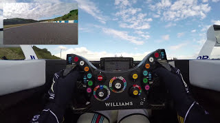 F1 cockpit cam See the driver at work  Williams Racing [upl. by Lovell]