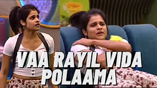 Maya singing VAA RAYIL VIDA POLAAMA Song  Biggboss season 7 Tamil [upl. by Terina85]