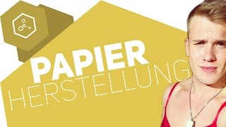 Wie wird Papier hergestellt [upl. by Narej462]