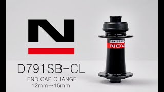 NOVATEC HUBD791SBCL END CAP Change 12mm to 15mm [upl. by Hanej603]