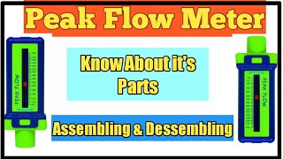 What is Peak Flow Meter I Parts of Peak Flow Meter I Assemble amp Dessemble of Peak flow Meter [upl. by Annairda573]