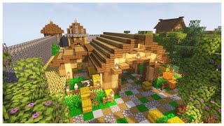 COME FARE UNA SEMPLICE FATTORIA SU MINECRAFT MINECRAFT BUILD  MINECRAFT TUTORIAL [upl. by Quenna597]