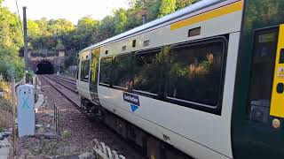 387104 amp 387115 departing Welwyn North I like the sound these make when pulling away [upl. by Heintz]