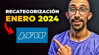 RECATEGORIZACIÓN MONOTRIBUTO paso a paso en AFIP 2024 [upl. by Selyn]