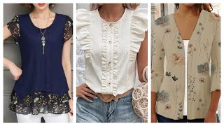 BLUSAS DE MODA PARA MUJERES 2025TopsIdeas 💡💡 [upl. by Eremehc]