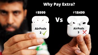 AirPods 3 vs AirPods 2 Full Comparison in Hindi [upl. by Flor604]