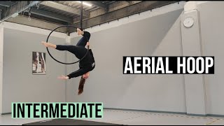 Aerial Hoop Routine Tutorial Intermediate Level  AIR HOOP [upl. by Langan]