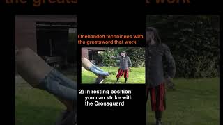 Onehanded Techniques For The Greatsword zweihander zweihänder montante schlachtschwert [upl. by Aihsema]