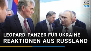 Russlands Reaktionen auf KampfpanzerZusagen für Ukraine [upl. by Suivatco]