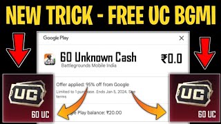 Free 60 UC Collect Trick  Bgmi Free UC App  Free UC in Bgmi 2024  Bgmi Redeem Code Today [upl. by Onaireves]