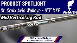 St Croix Avid Series Walleye Spinning Rod  ASWS63MXF  When To Use It [upl. by Oetsira]