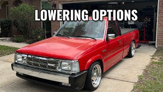 Lowering Options for Most Mini Trucks  Flake Garage [upl. by Alyhs]