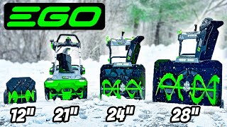 Ultimate 2024 EGO Snow Blower Showdown ⛄ Complete Review of Every Model [upl. by Nivrad]