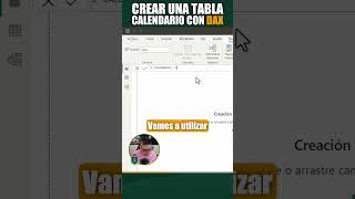 Crear una tabla calendario con DAX excel [upl. by Hagen227]