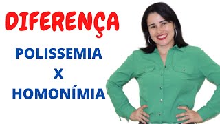 DIFERENÇA ENTRE POLISSEMIA E HOMONÍMIA [upl. by Leunad]