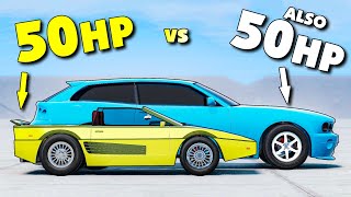 We Built Cars With ONLY 50 Horsepower Automation  BeamNG Multiplayer [upl. by Honig]