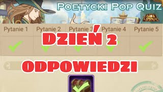 Dzień 2  Poetycki pop quiz odpowiedzi  AFK Arena Polska [upl. by Smailliw386]