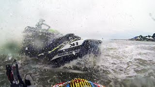 1st Lap Jet Ski Crash Pro Am Stock Class 2014 Yamaha FZR SVHO Colonial Beach VA [upl. by Ilatfen879]