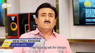 FULL EPISODE 4206 Jethalal ko Hua Nuksan  Taarak Mehta Ka Ooltah Chashmah [upl. by Orual129]