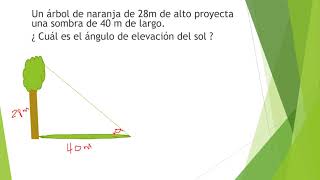 calculo del ángulo de elevación super sencillo [upl. by Koby]