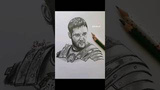 General Maximus Decimus Meridius gladiator art shorts drawing [upl. by Aihsi]